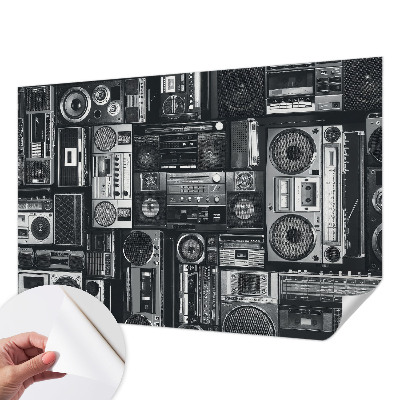Fotobehang babykamer Retro radio