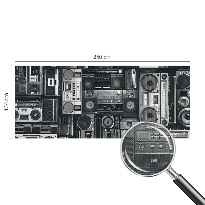 Fotobehang babykamer Retro radio