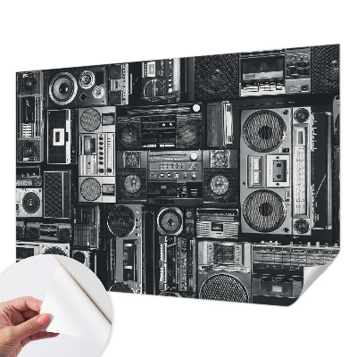Fotobehang babykamer Retro radio