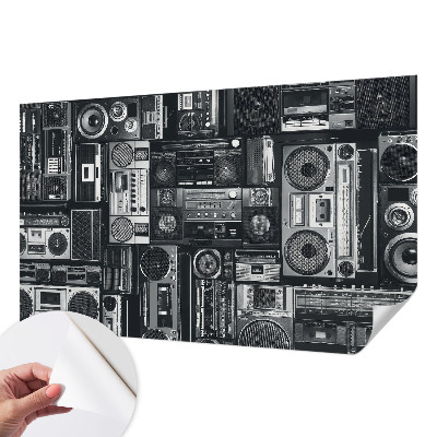 Fotobehang babykamer Retro radio