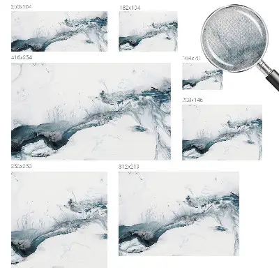Foto behang voor de keuken met een abstract en elegant ontwerp