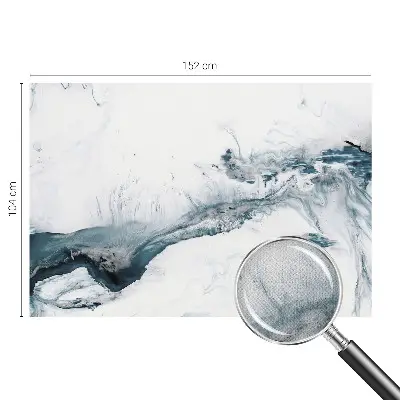 Foto behang voor de keuken met een abstract en elegant ontwerp