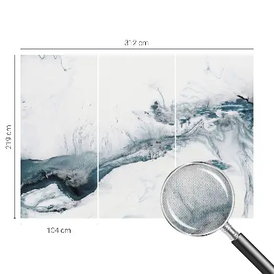 Foto behang voor de keuken met een abstract en elegant ontwerp