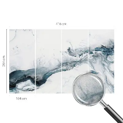 Foto behang voor de keuken met een abstract en elegant ontwerp