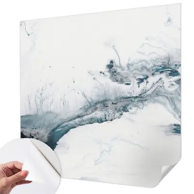 Foto behang voor de keuken met een abstract en elegant ontwerp