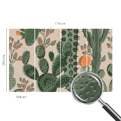 Zelfklevend fotobehang Groene cactussen