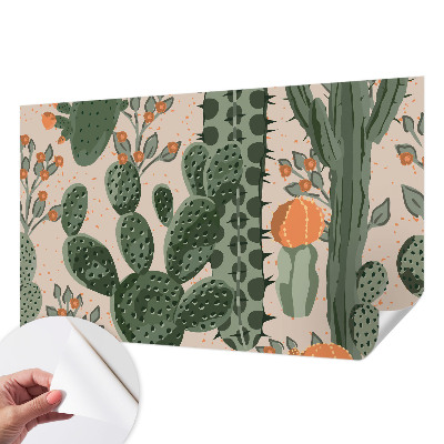 Zelfklevend fotobehang Groene cactussen