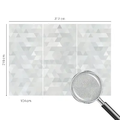Zelfklevend fotobehang op maat met een grijs patroon