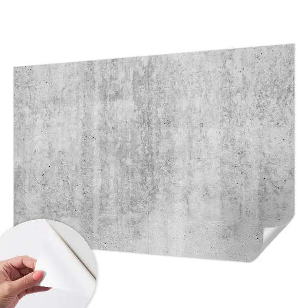 Zelfklevende behangsticker met print van een betonnen muur