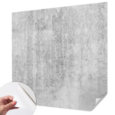 Zelfklevende behangsticker met print van een betonnen muur
