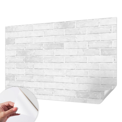 3D fotobehang met print van een bakstenen muur