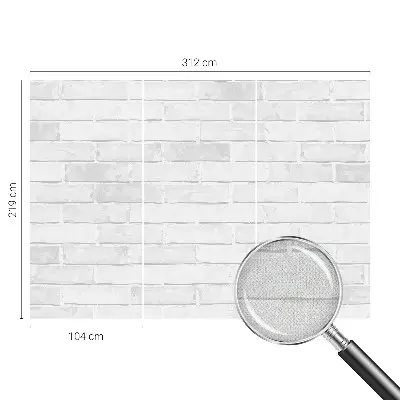 3D fotobehang met print van een bakstenen muur