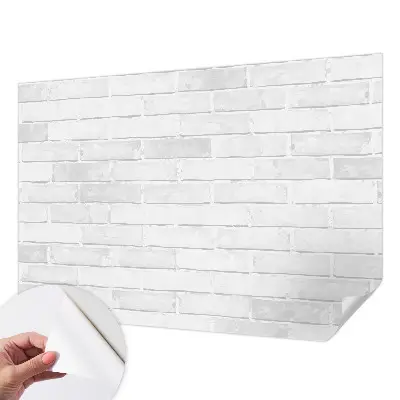 3D fotobehang met print van een bakstenen muur