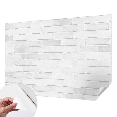 3D fotobehang met print van een bakstenen muur