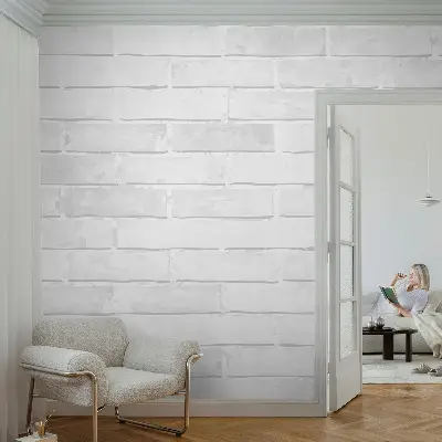 3D fotobehang met print van een bakstenen muur