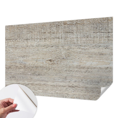 Fotobehang kinderkamer met houten ringen voor ophangen