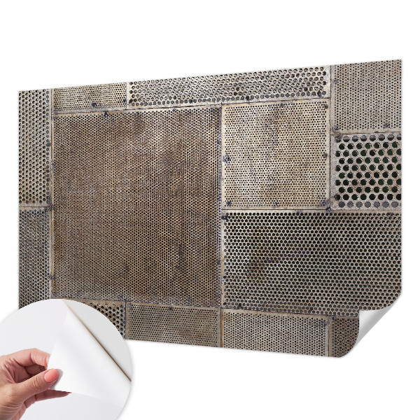 Foto behang voor de keuken Metaalachtige patronen