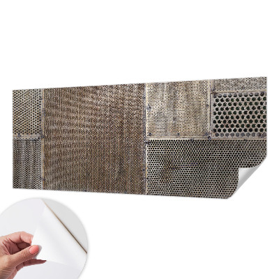 Foto behang voor de keuken Metaalachtige patronen