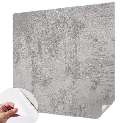 Zelfklevend fotobehang met een ruw betonmotief