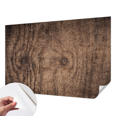 Fotobehang zelfklevend met een rustiek houten motief
