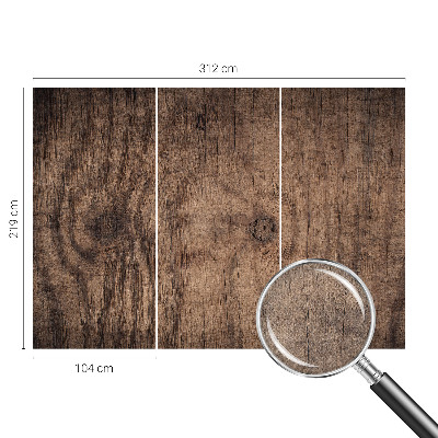 Fotobehang zelfklevend met een rustiek houten motief