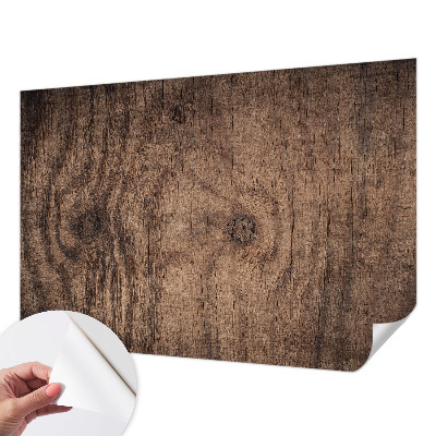 Fotobehang zelfklevend met een rustiek houten motief
