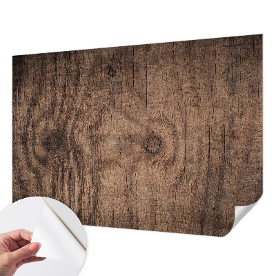 Fotobehang zelfklevend met een rustiek houten motief
