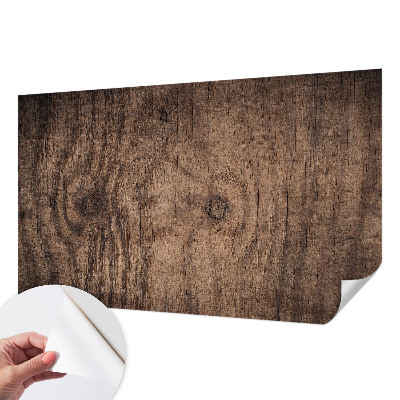 Fotobehang zelfklevend met een rustiek houten motief
