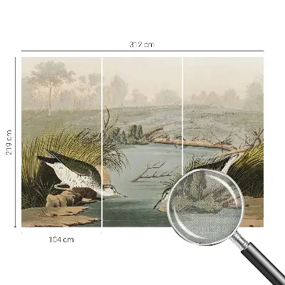 Fotobehang tienerkamer met een vredig landschap