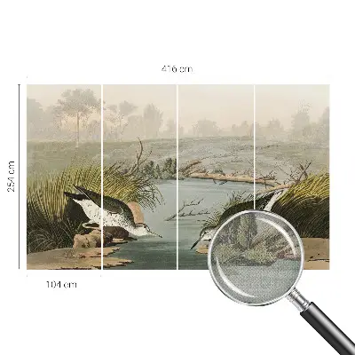 Fotobehang tienerkamer met een vredig landschap