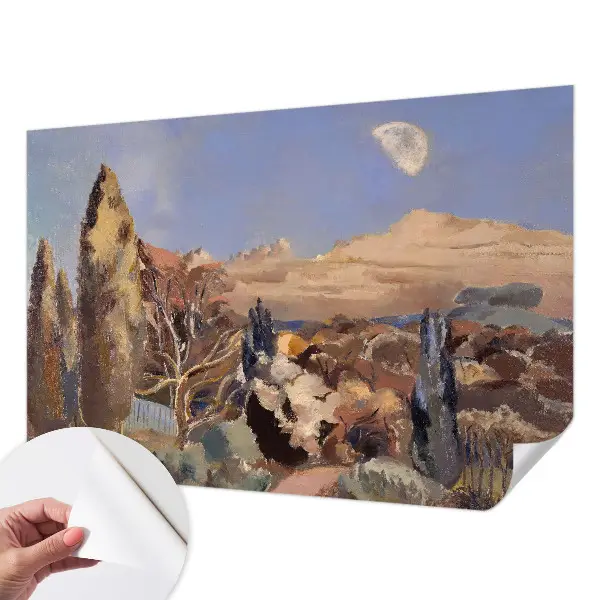 Zelfklevend fotobehang op maat met een boslandschap print