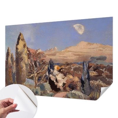 Zelfklevend fotobehang op maat met een boslandschap print