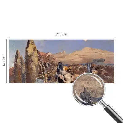 Zelfklevend fotobehang op maat met een boslandschap print