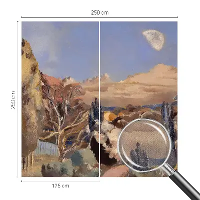 Zelfklevend fotobehang op maat met een boslandschap print