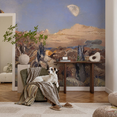 Zelfklevend fotobehang op maat Boslandschap