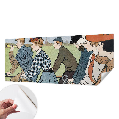 3D fotobehang Vintage fietsers