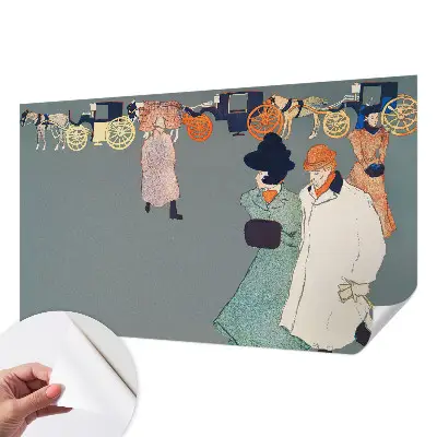 Fotobehang kinderkamer met een thema van coachkostuums