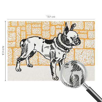Foto behang voor de kinderkamer Retro hond