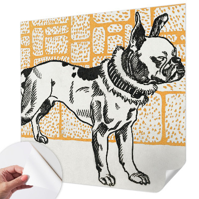 Foto behang voor de kinderkamer Retro hond