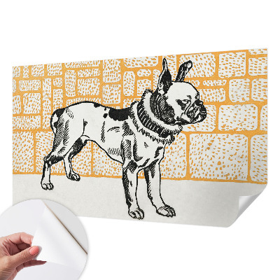 Foto behang voor de kinderkamer Retro hond