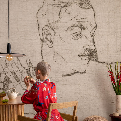 Fotobehang voor de kinderkamer Een onderscheidend karakter