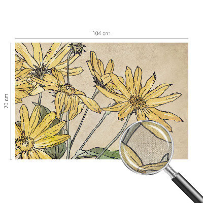 Fotobehang babykamer Aquarel bloemen
