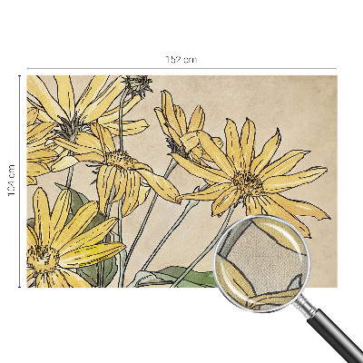 Fotobehang babykamer Aquarel bloemen