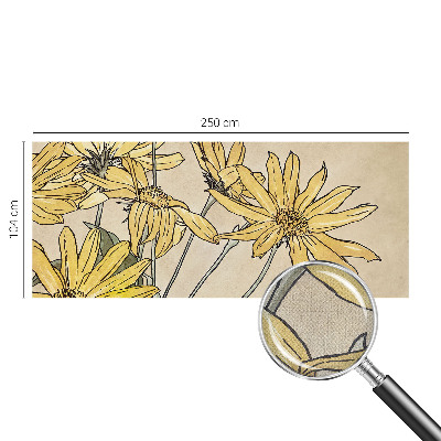 Fotobehang babykamer Aquarel bloemen