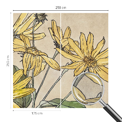Fotobehang babykamer Aquarel bloemen