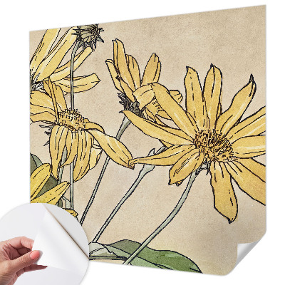 Fotobehang babykamer Aquarel bloemen