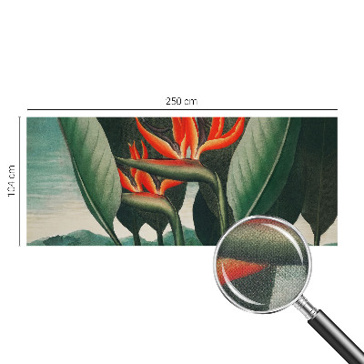 Zelfklevend fotobehang met exotische bloemen