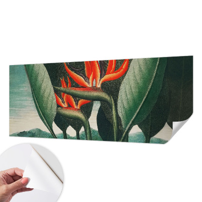 Zelfklevend fotobehang met exotische bloemen