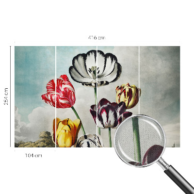 Fotobehang tienerkamer Kleurrijke tulpen