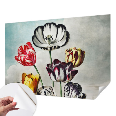 Fotobehang tienerkamer Kleurrijke tulpen